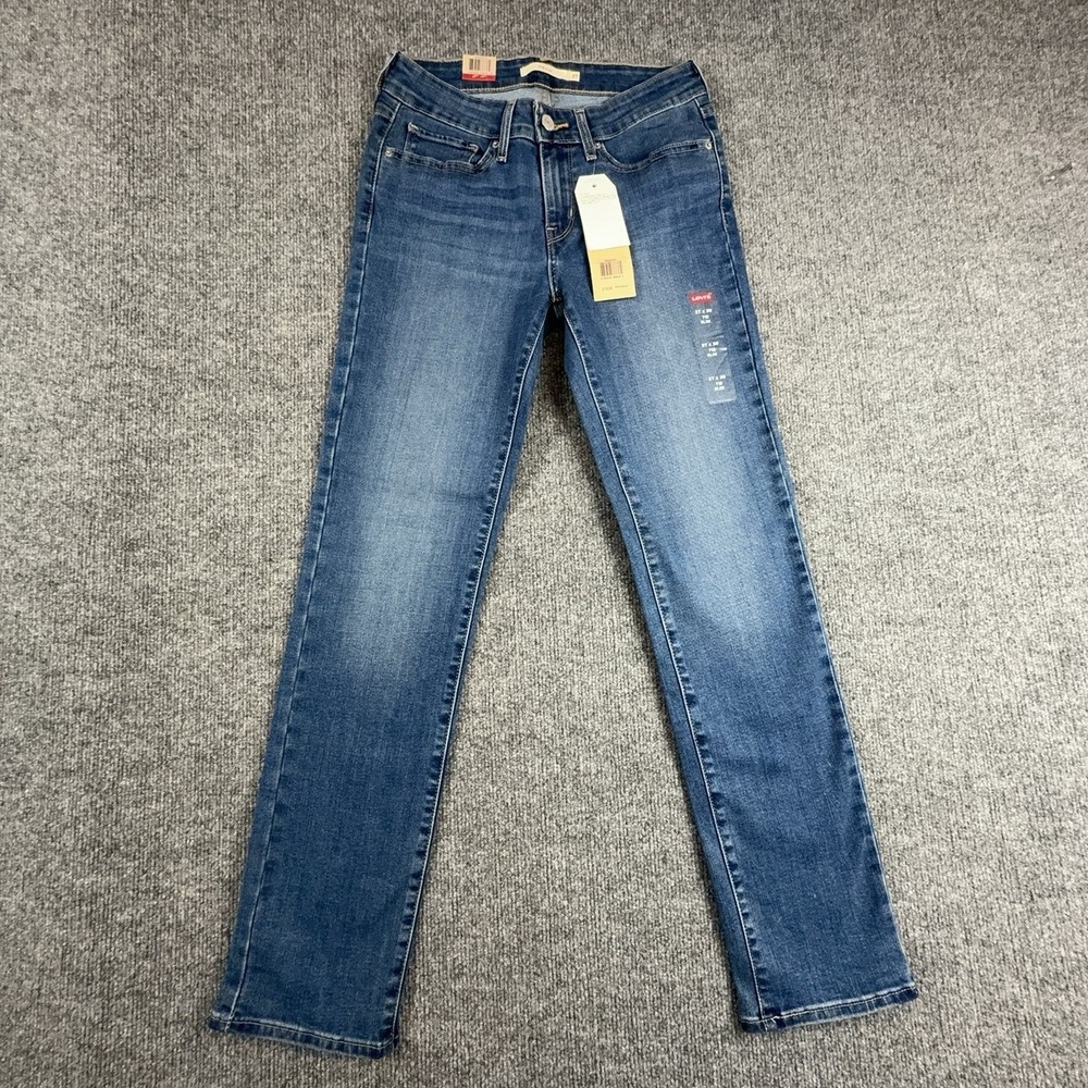Levi's 712 Slim Jeans Womens 27x30 Medium Wash Blue Mid Rise 18884-0004